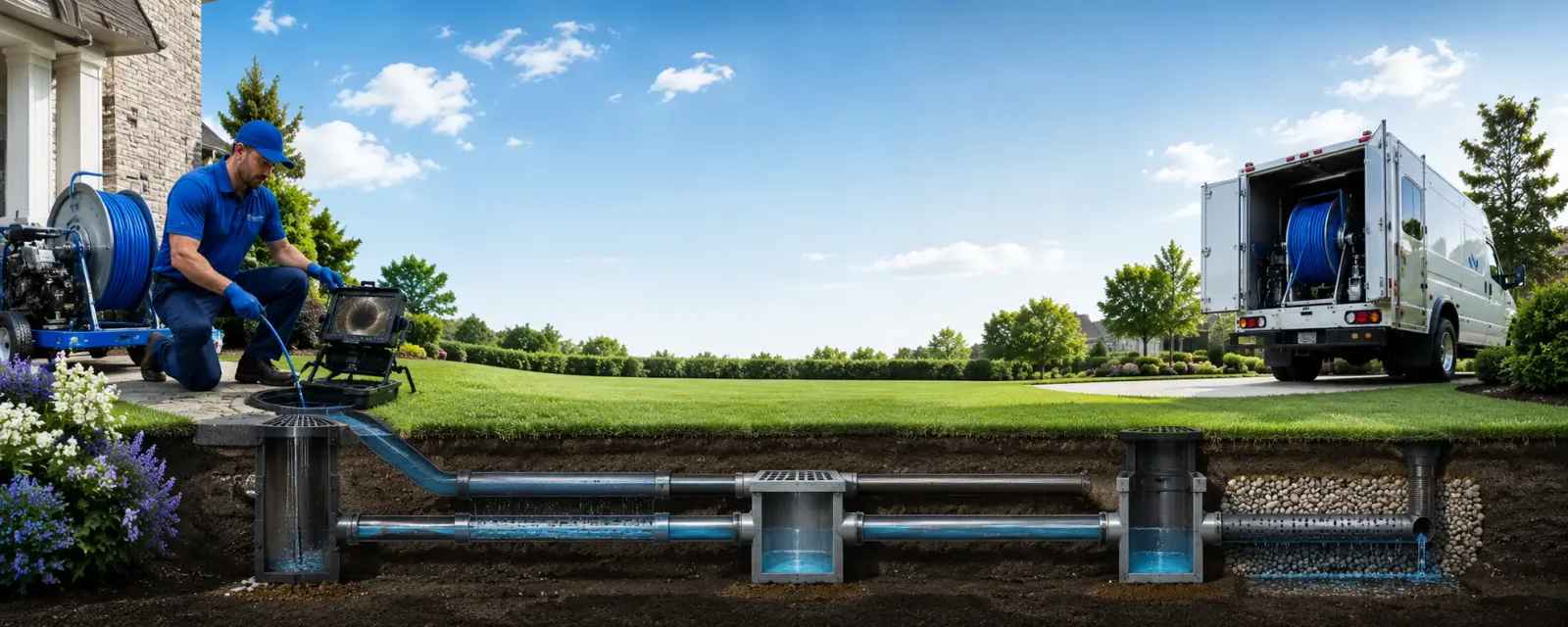 Outdoor drain cleaning information for Saluda, NC